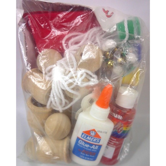 Mary Maxim Needlework Craft Kit 3970 Santa Bells Christmas New - Picture 3 of 3